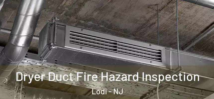 Dryer Duct Fire Hazard Inspection Lodi - NJ